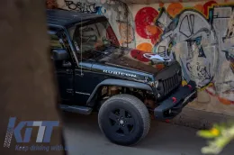 Első lapos acél lökhárító / sárvédő Jeep Wrangler / Rubicon JK (2007-2017)-image-6022403