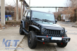 Első lapos acél lökhárító / sárvédő Jeep Wrangler / Rubicon JK (2007-2017)-image-6022409