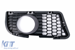 Első lökhárító alsó középső és oldalsó hűtőrács szett BMW 5-ös F10 F11 (2009-2014) M5 lökhárítóhoz-image-6105747
