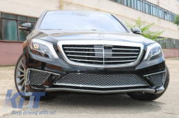 Első lökhárító alsó légbeömlő Mercedes S-osztály W222 13-17, S63 Design, króm-image-6054017