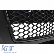 Első lökhárító Audi A3 8P 05-08 RS Look hűtőráccsal fényes fekete-image-6299088