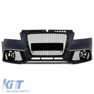 Első lökhárító Audi A3 8P 08-12 Facelift RS3 Look fekete hűtőráccsal-image-6296918