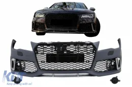 Első lökhárító AUDI A7 4G facelift előtti (2010-2014) RS7 Design, középső rács nélkül-image-6046445