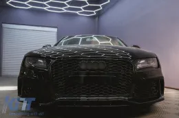 Első lökhárító AUDI A7 4G facelift előtti (2010-2014) RS7 Design, középső rács nélkül-image-6097718