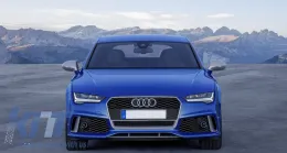 Első lökhárító AUDI A7 4G facelift (2015-2018) RS7 design, középső rács nélkül-image-6041117