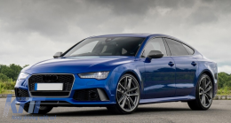Első lökhárító AUDI A7 4G facelift (2015-2018) RS7 design, középső rács nélkül-image-6041118