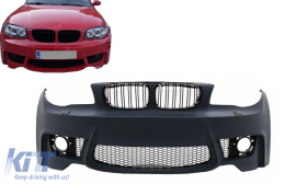 image-60-Első lökhárító BMW 1-es E81/E82 E87/E88 (2004-2011) 1M Design, SRA-val, PDC nélkül