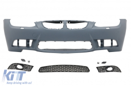 Első lökhárító BMW 3-as E92/E93 M3 (06-09) PDC-vel, projektorok nélkül-image-6014089