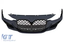 Első lökhárító BMW 3-as F30 F31 Non LCI & LCI (2011-2018) G80 M3 Design hűtőrács konverzióhoz-image-6101205