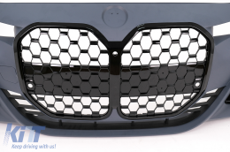 Első lökhárító BMW 3-as F30 F31 Non LCI & LCI (2011-2018) G80 M3 Design átalakító fekete hűtőrács-image-6101217