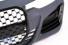 Első lökhárító BMW 3-as F30 F31 Non LCI & LCI (2011-2018) G80 M3 Design átalakító fekete hűtőrács-image-6101218