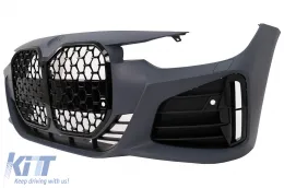 Első lökhárító BMW 3-as F30 F31 Non LCI & LCI (2011-2018) G80 M3 Design átalakító fekete hűtőrács-image-6101219