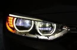 Első lökhárító BMW 3 F30 F31 nem LCI és LCI (2011-2018) modellekhez, M3 Sport EVO Dizájn, teljes LED Angel Eyes fényszórókkal-image-6032987