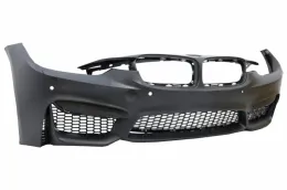 Első lökhárító BMW 3 F30 F31 nem LCI és LCI (2011-2018) modellekhez, M3 Sport EVO Dizájn, dupla csíkos vese hűtőráccsal-image-6034474