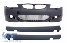 
Első lökhárító BMW 5 Series E60 E61 03-10, hűtőráccsal, küszöb spoilerrel, M5 design-image-6057885