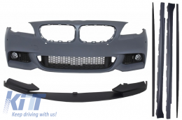image-17-
Első lökhárító BMW F10 F11 5 (2011-től) modellekhez, alsó spoilerrel és küszöb spoilerrel, M-performance Dizájn