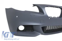 Első lökhárító BMW F10 F11 5-ös széria (2011-től) M-Technik Design, ködlámpa nélkül-image-6021527