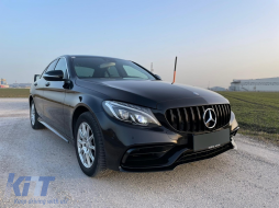 
Első lökhárító és hátsó diffúzor Mercedes C-osztály A205 Cabriolet C205 Coupe (2014-2019) modellekhez, C63 Dizájn, fekete-image-6079251