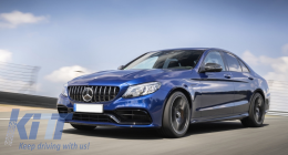 
Első lökhárító és hátsó diffúzor Mercedes C-osztály A205 Cabriolet C205 Coupe (2014-2019) modellekhez, C63 Dizájn -image-6078025