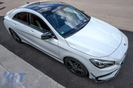Első lökhárító koptató, légterelő és konverziós szett - Mercedes CLA W117 Facelift (2016-2018), CLA45 Design, zongoralakk fekete-image-6072930