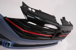 Első lökhárító központi hűtőráccsal és koptató spoilerrel VW Jetta Mk7 (2019-2021) GLI Design-image-6087516