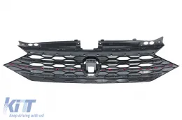 Első lökhárító központi hűtőráccsal és koptató spoilerrel VW Jetta Mk7 (2019-2021) GLI Design-image-6087519