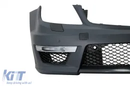 Első lökhárító LED DRL nappali menetfénnyel Mercedes C-osztály W204 (2012-2014) C63 Facelift Bi-Xenon Design-image-6060457