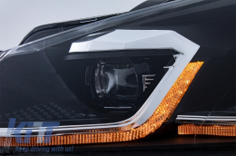Első lökhárító LED nappali menetfénnyel és dinamikus irányjelzővel VW Golf VI (MK6) (2008-2013) R20 design, PDC-image-6052381