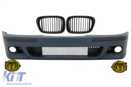 image-11-Első lökhárító matt fekete hűtőráccsal és ködlámpával, BMW 5 E39 1995-2003, M5 Dizájn
