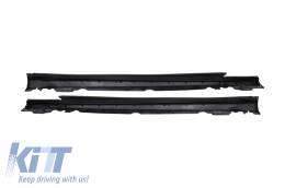 
Első lökhárító MERCEDES C-osztály W205 S205 (2014-től) Limo T-modell modellekhez, C63 AMG Dizájn, sport küszöb spoilerekkel-image-6020323
