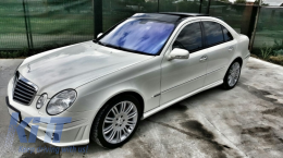 
Első lökhárító MERCEDES W211 E-osztály (2002-2009) modellekhez, AMG Dizájn, Facelift hűtőráccsal-image-6083497