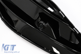 Első lökhárító oldalrács Mercedes CLA W117 C117 X117 (2013-2018), Facelift CLA45 Dizájn, zongoralakk fekete-image-6085906