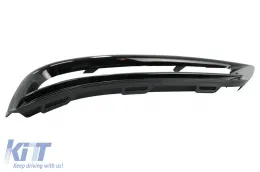 Első lökhárító oldalrács VW Golf VII 7 (2013-2017), R-Line Dizájn, zongoralakk fekete-image-6074210