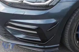 Első lökhárító oldalsó díszléc VW Golf 7.5 5G R ferdehátú (2017-2020), szénszálas megjelenés-image-6091655