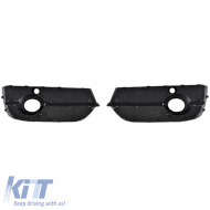 Első lökhárító oldalsó rács Audi Q3 8U 11-15 RSQ3 Look Fényes fekete / Króm PDC-vel Bal & Jobb 2 darab-image-6300646
