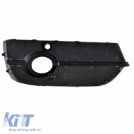 Első lökhárító oldalsó rács Audi Q3 8U 11-15 RSQ3 Look Fényes fekete / Króm PDC-vel Bal & Jobb 2 darab-image-6300647