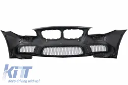Első lökhárító sárvédőkkel BMW 5-ös F10 F11 2011-up, PDC és fényszórómosó támogatással, M5 Design-image-6034428