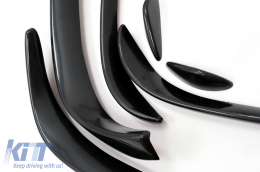 Első lökhárító splitter Aero Mercedes C-osztály W205 S205 C205 A205 (2015-2018), C43 Dizájn, zongoralakk fekete-image-6073300