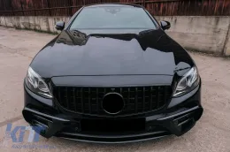 Első lökhárító splitter Mercedes E-osztály W213 Sport Line / E53 (2016-2020), zongoralakk fekete-image-6092129