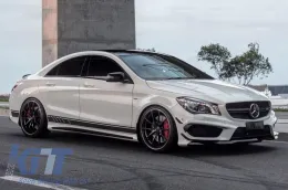 Első lökhárító splitter szett Aero Mercedes Benz CLA W117 C117 X117 (2013-2016) CLA45 AMG Design-image-6025541