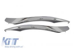 Első lökhárító splitter toldat Mercedes Benz W222 S-osztály S65 AMG Design (2013-tól) króm kiadás-image-6010814