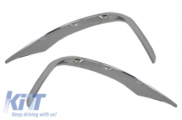 Első lökhárító splitter toldat Mercedes Benz W222 S-osztály S65 AMG Design (2013-tól) króm kiadás-image-6010816