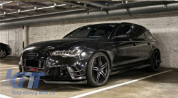 Első lökhárító spoiler ajak AUDI A6 C7 4G RS6 (2011-2018) valódi szén-image-6041131