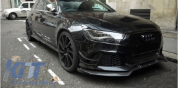 Első lökhárító spoiler ajak AUDI A6 C7 4G RS6 (2011-2018) valódi szén-image-6041132