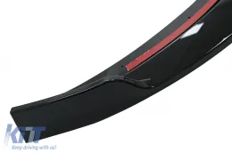 Első lökhárító spoiler Audi A6 4K C8 (2018-) modellekhez, zongoralakk fekete-image-6083170