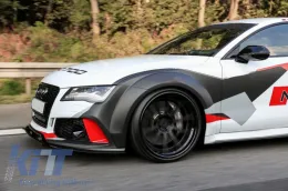 Első lökhárító spoiler AUDI A7 RS7 4G (2010-2018) valódi szénszálas-image-6041136