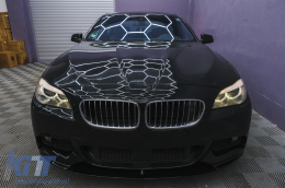 Első lökhárító spoiler BMW 5-ös F10 F11 Sedan Touring 11-17, M-performance Design, fekete-image-6087892