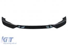 Első lökhárító spoiler BMW X3 G01 X4 G02 (2021-től) M Sport dizájn, fényes fekete-image-6100904