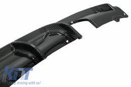 Első lökhárító spoiler és dupla kimenetes diffúzor BMW 3-as F30 F31 (2011-) M-performance dizájn, szénszálas bevonat-image-6064256