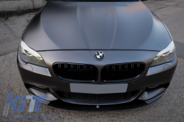 Első Lökhárító Spoiler Lip Carbon Zongorafekete BMW 5 Series F10/F11 (2011-2017) Sedan Touring M-Performance-image-6058421